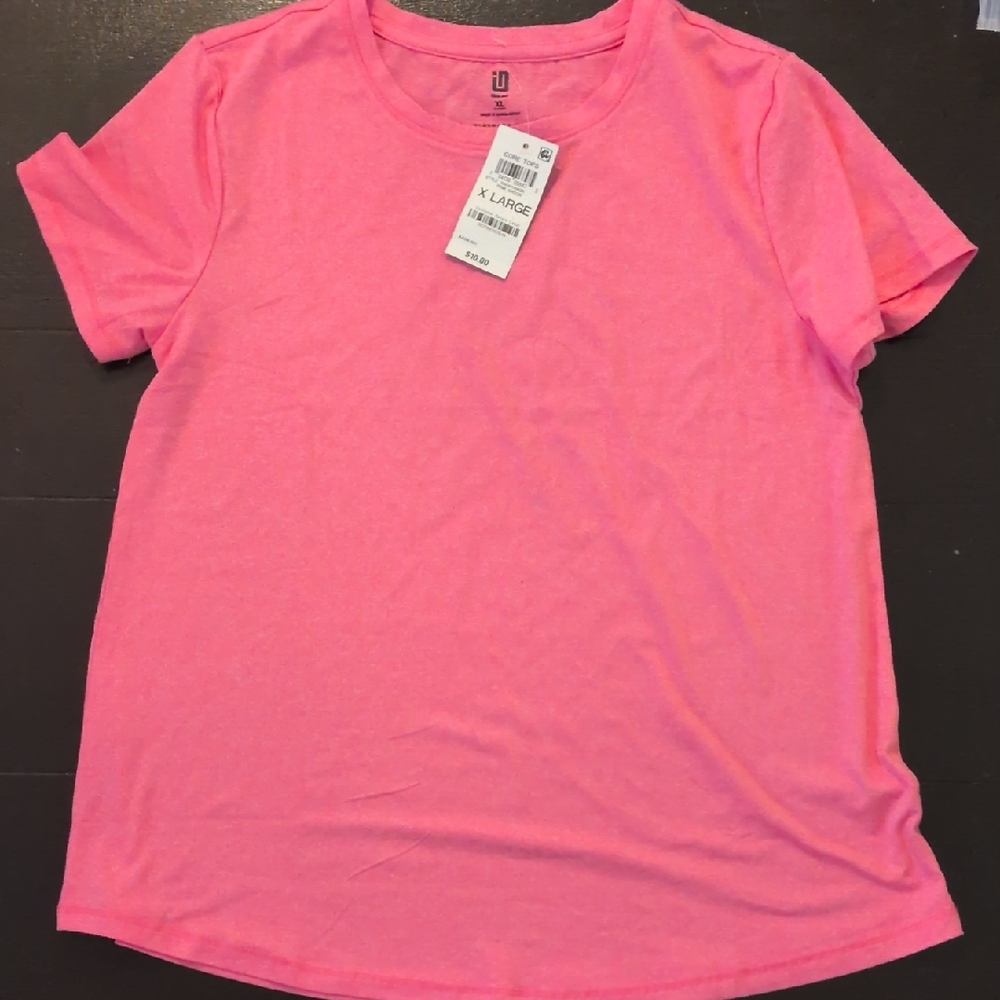 Ideology Bright Pink Short Sleeve Tee